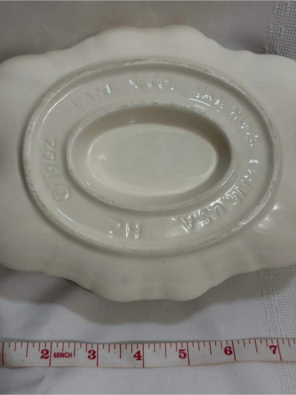 1959 3 Pc SET Turkey Platter, Serving Bowl & Gravy Boat Lane & Co Thanksgiving